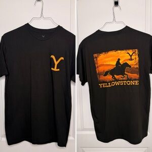 Yellowstone Black and Orange Men's T-Shirt